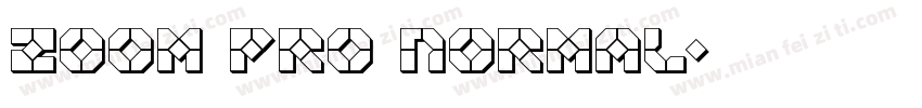 Zoom Pro Normal字体转换